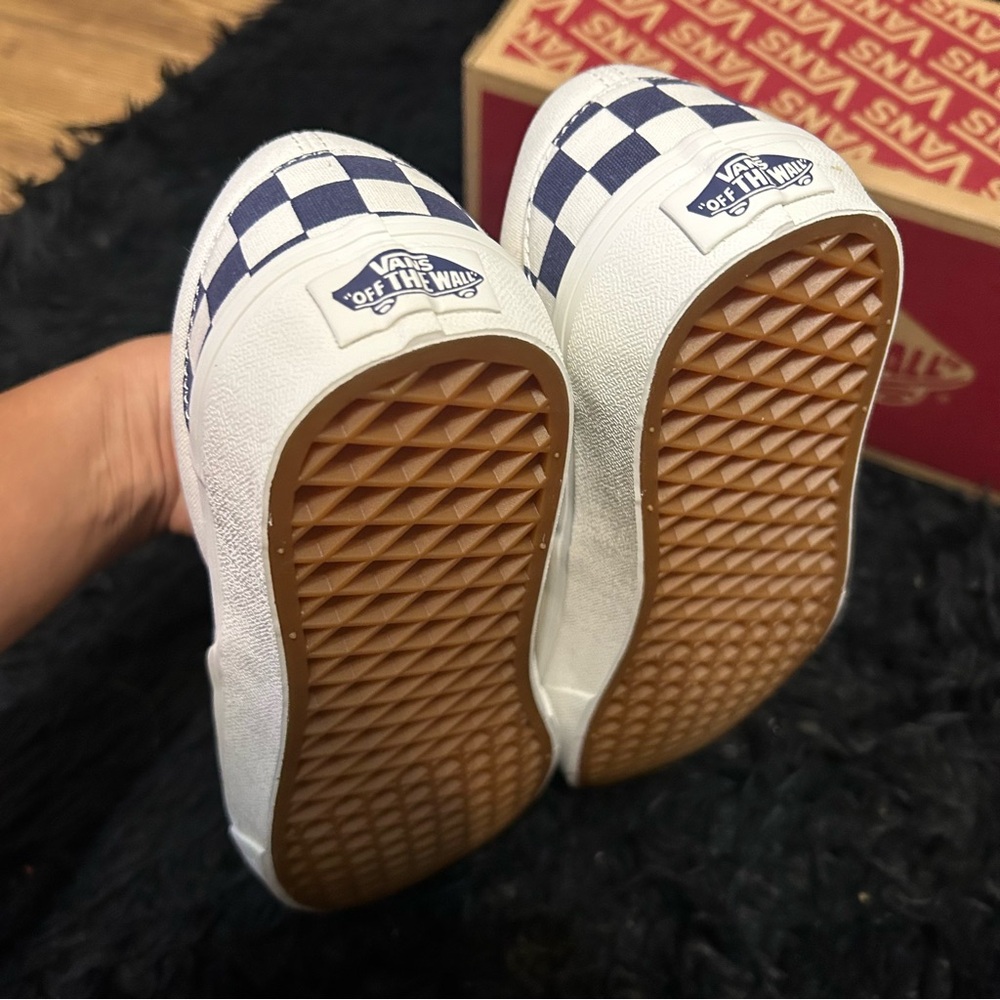 VANS off the wall checkerboard slip on shoes sneakers women’s 9 new in box - Picture 5 of 7